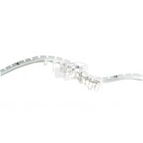 Rail de rideaux plastique cintrable
